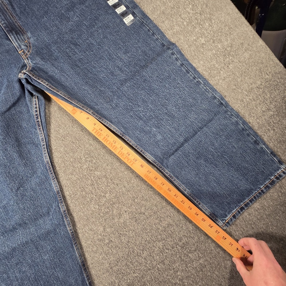 Levi’s 505 Jeans Mens 48x28 Big And Tall Blue Denim Straight Leg Medium Wash NWT - Picture 9 of 15